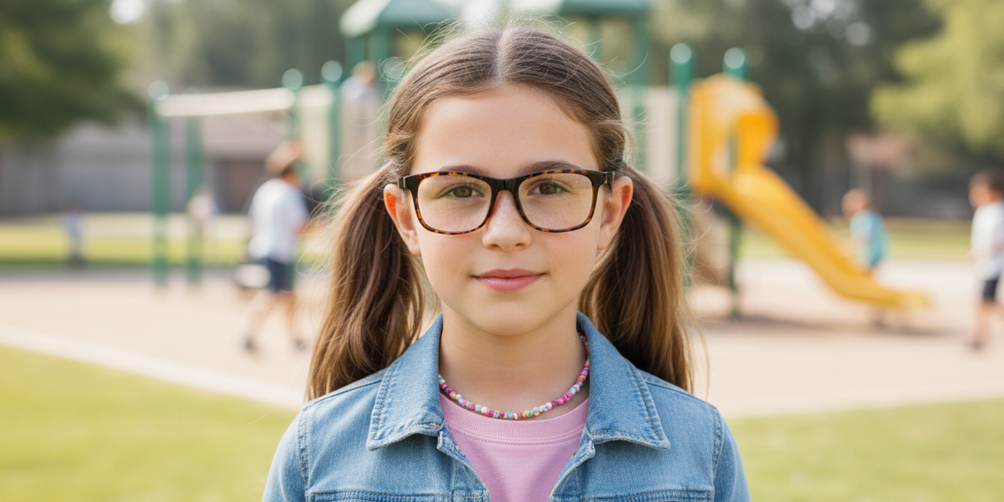 Full Rim Rectangle Magneto Premium Kids Eyeglasses