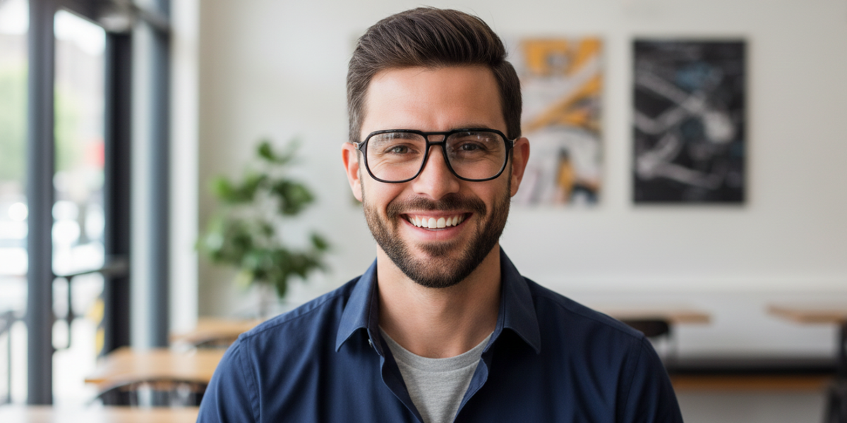 Full Rim Double Bridge Square Classic Eyeglasses