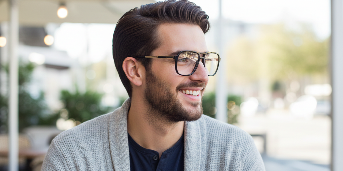 Full Rim Double Bridge Square Classic Eyeglasses