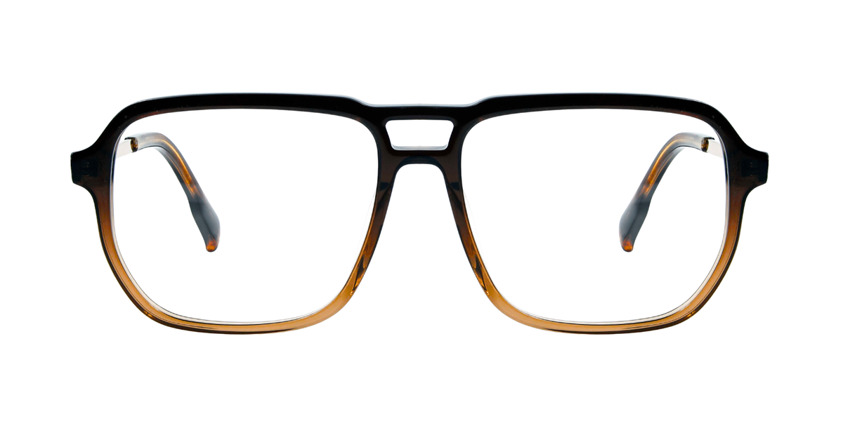 Full Rim Double Bridge Square Classic Eyeglasses