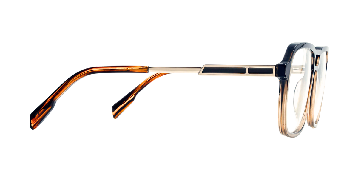 Full Rim Double Bridge Square Classic Eyeglasses