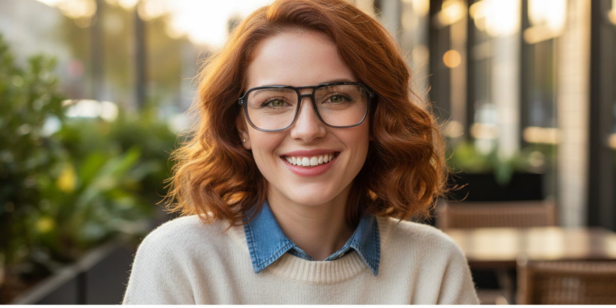 Full Rim Double Bridge Square Classic Eyeglasses