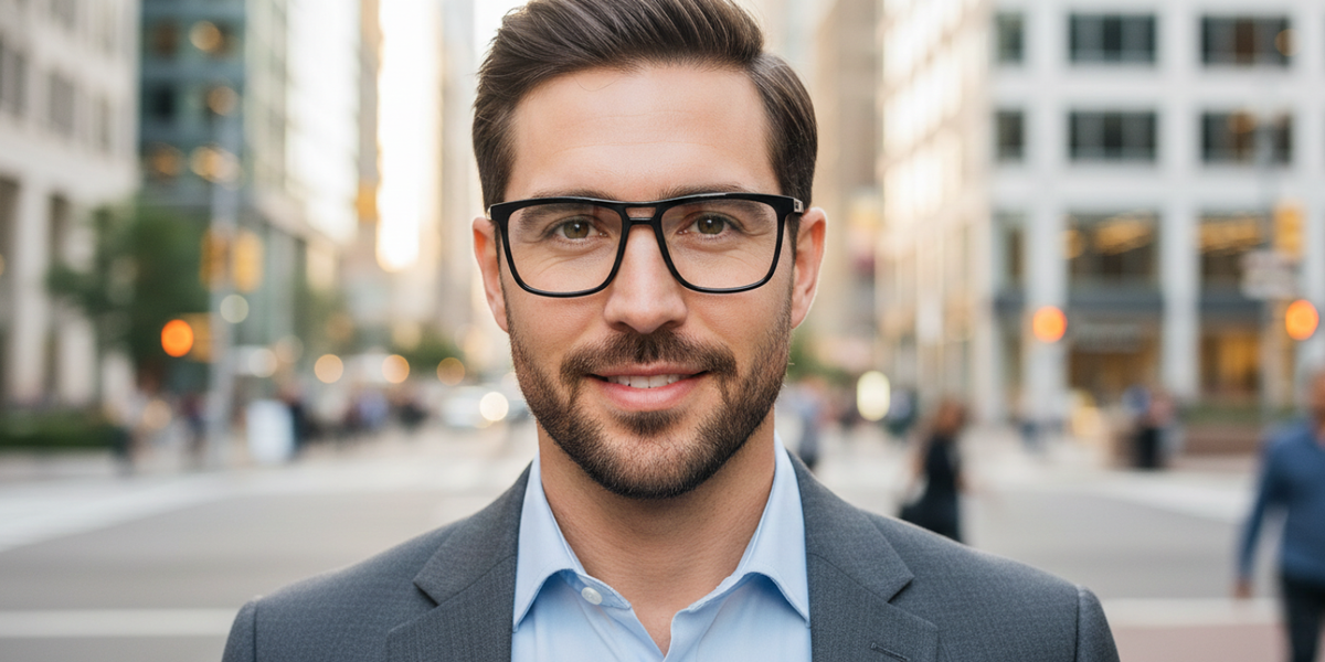 Full Rim Double Bridge Square Classic Eyeglasses