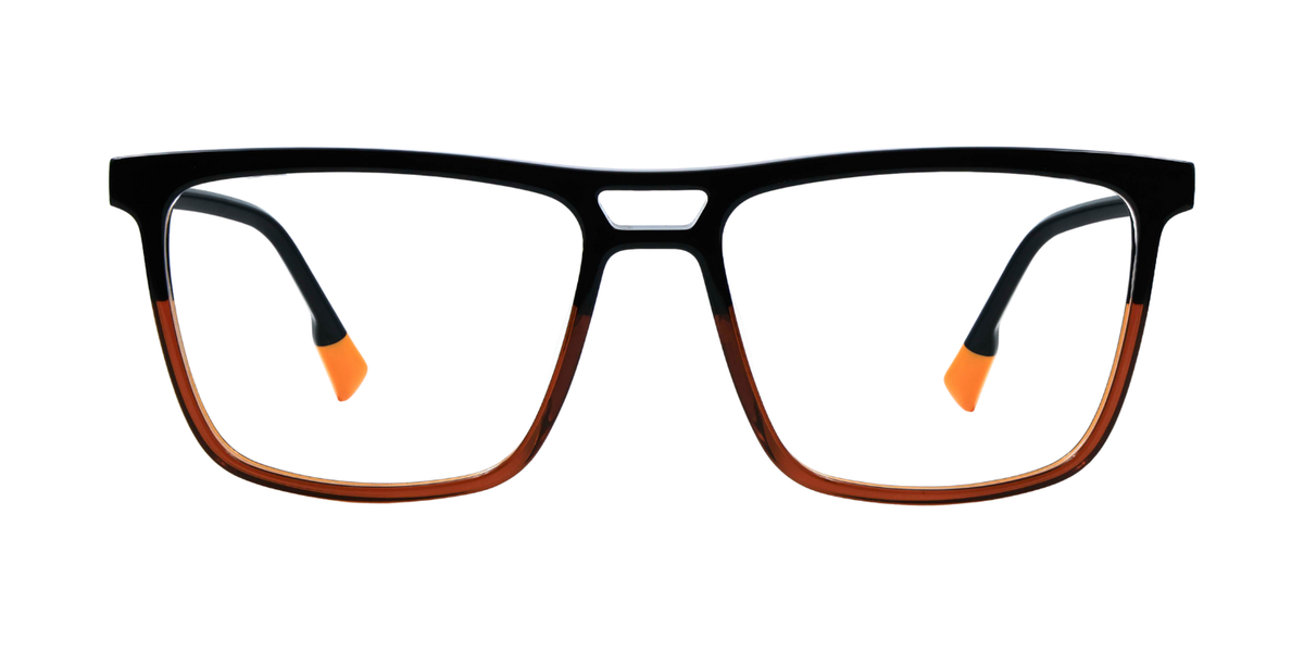 Full Rim Double Bridge Square Classic Eyeglasses