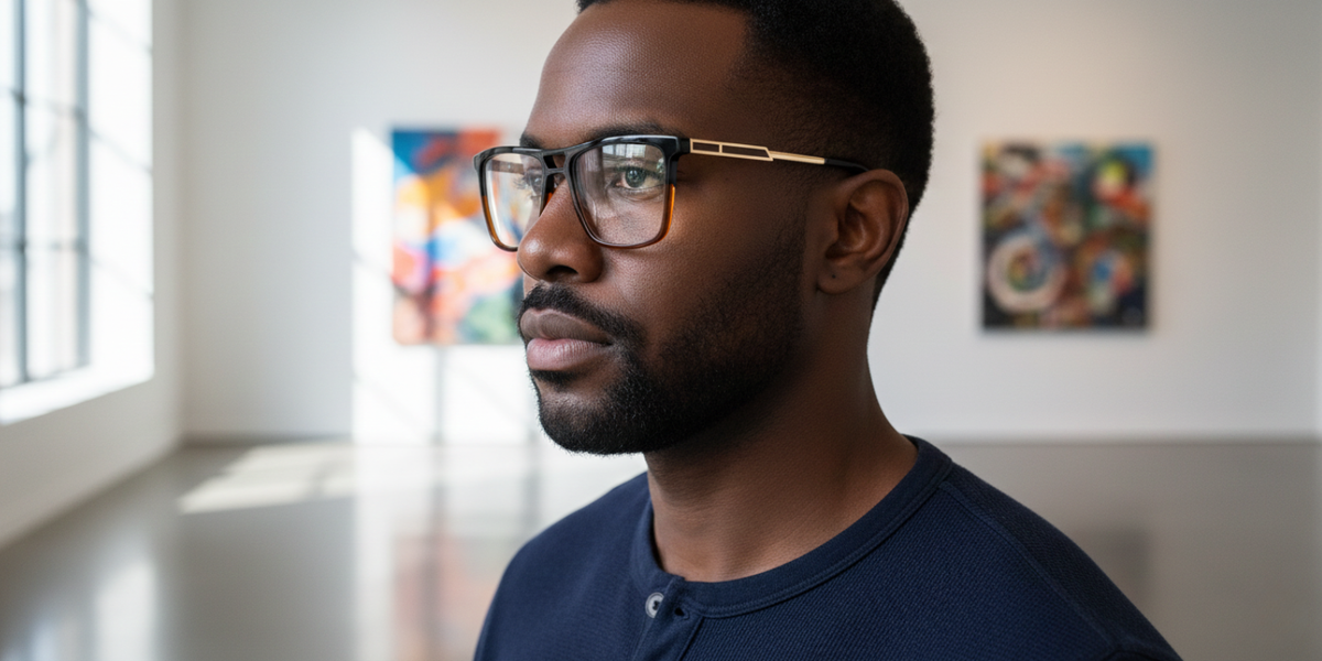 Full Rim Double Bridge Square Classic Eyeglasses