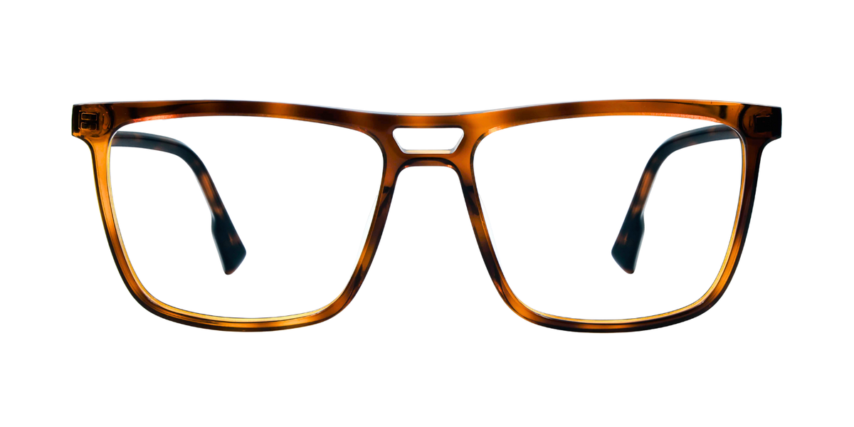 Full Rim Double Bridge Square Classic Eyeglasses