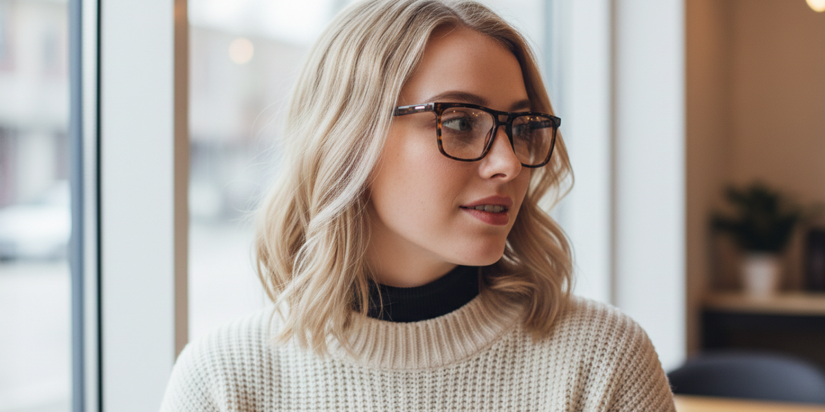 Full Rim Double Bridge Square Classic Eyeglasses