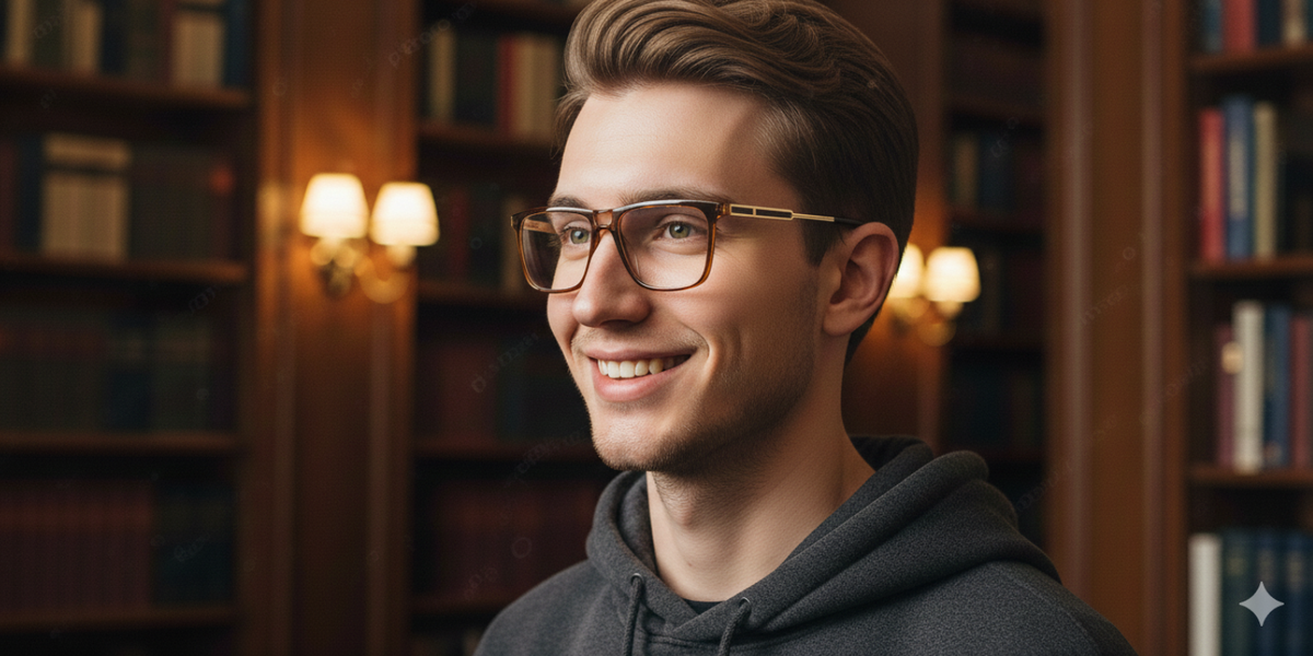 Full Rim Double Bridge Square Classic Eyeglasses