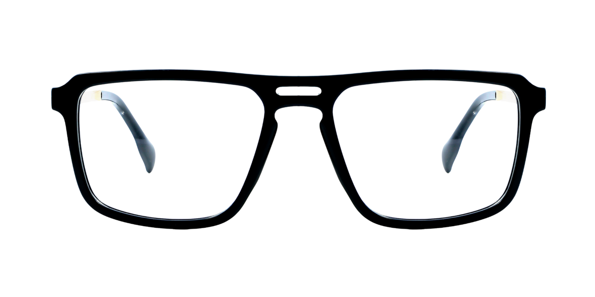 Full Rim Double Bridge Rectangle Classic Eyeglasses
