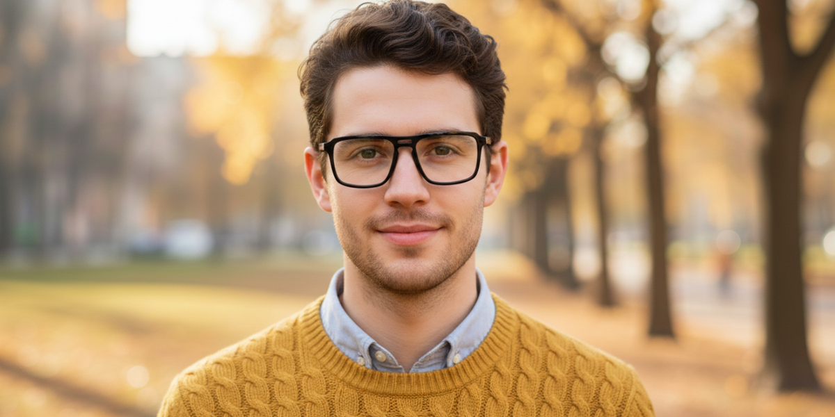 Full Rim Double Bridge Rectangle Classic Eyeglasses