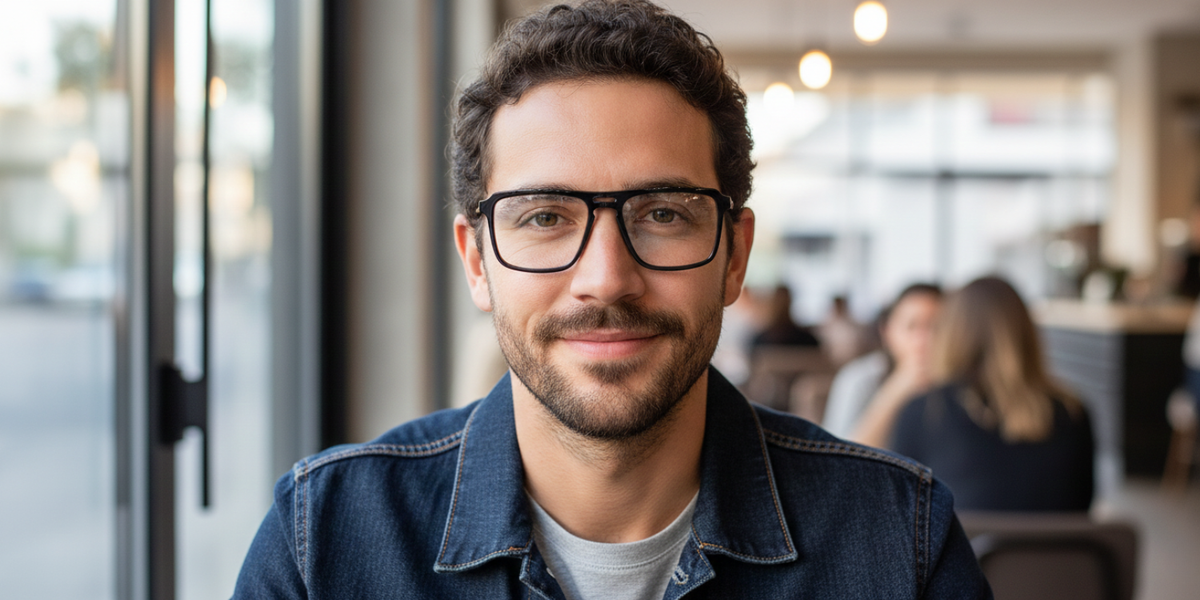 Full Rim Double Bridge Rectangle Classic Eyeglasses