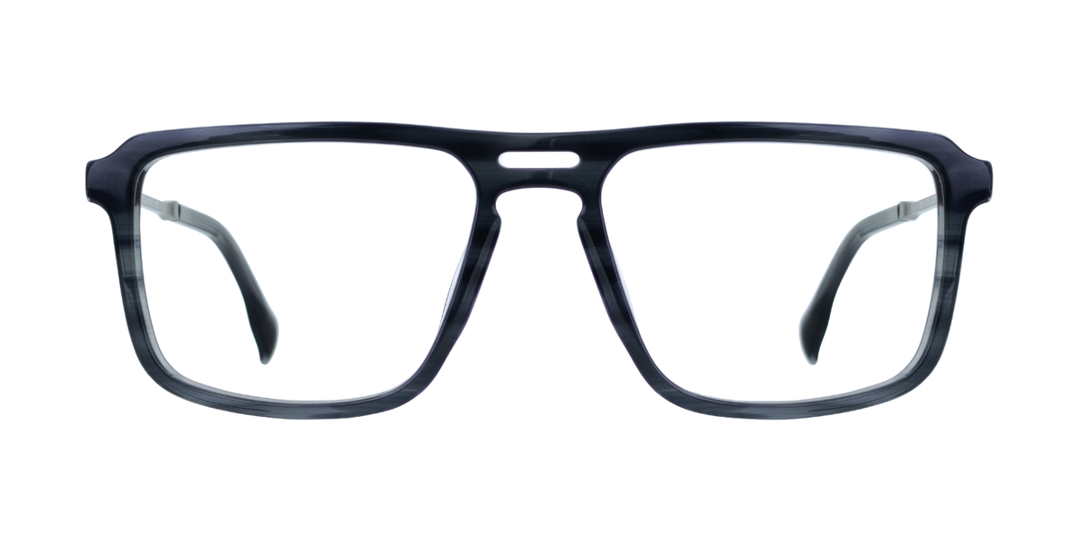 Full Rim Double Bridge Rectangle Classic Eyeglasses