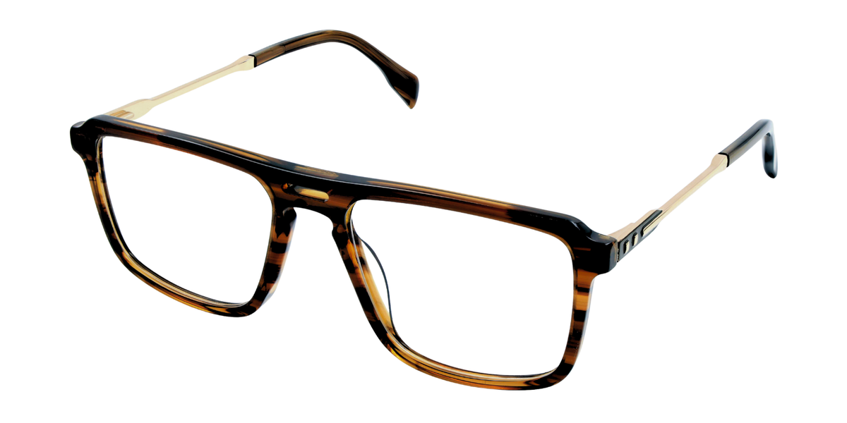 Full Rim Double Bridge Rectangle Classic Eyeglasses
