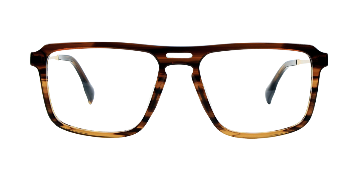 Full Rim Double Bridge Rectangle Classic Eyeglasses