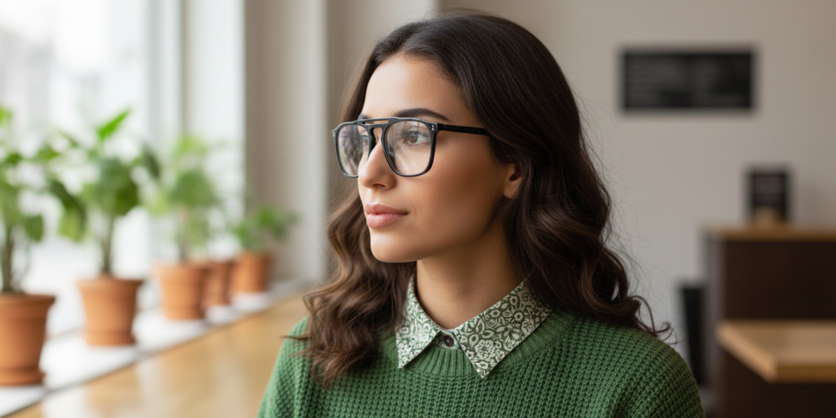 Full Rim Square Aviator Classic Eyeglasses