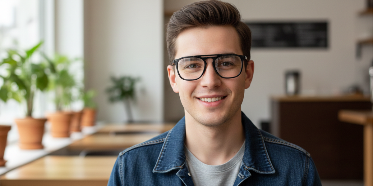 Full Rim Square Aviator Classic Eyeglasses