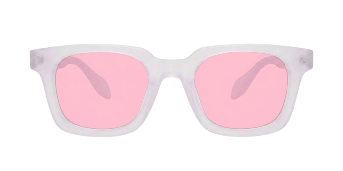 White Full Rim Square Magneto Eyeglasses
