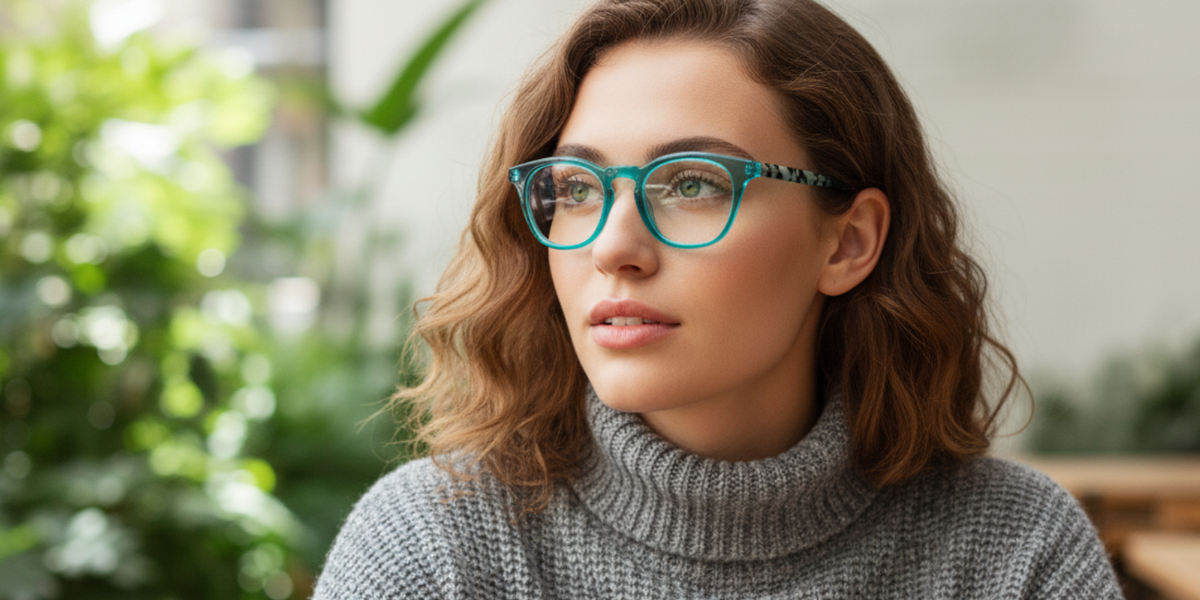Full Rim Round Premium Eyeglasses