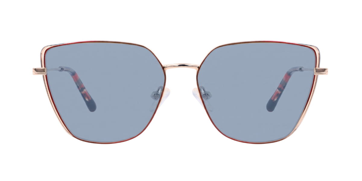 Fashionista Aura YJ-0318 -Red /Gold Frame