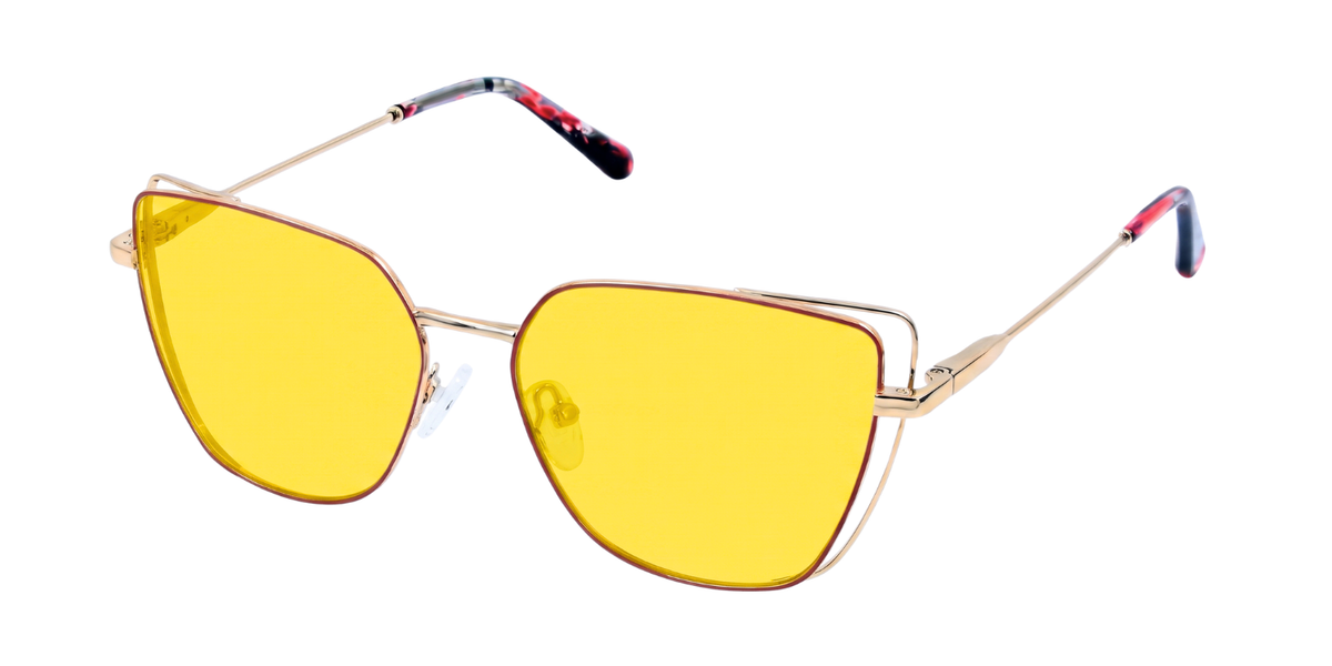 Fashionista Aura YJ-0318 -Red /Gold Frame