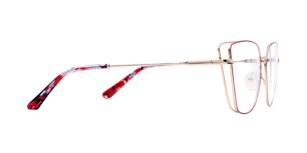 Fashionista Aura YJ-0318 -Red /Gold Frame
