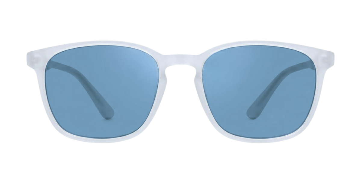 Light Blue Full Rim Round Magneto Eyeglasses