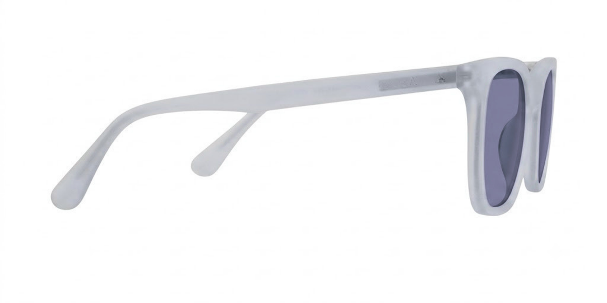 Light Grey Full Rim Round Magneto Eyeglasses