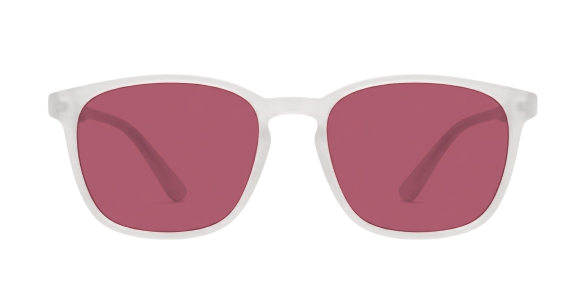 Light Grey Full Rim Round Magneto Eyeglasses