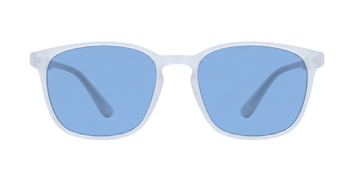 White Full Rim Round Magneto Eyeglasses