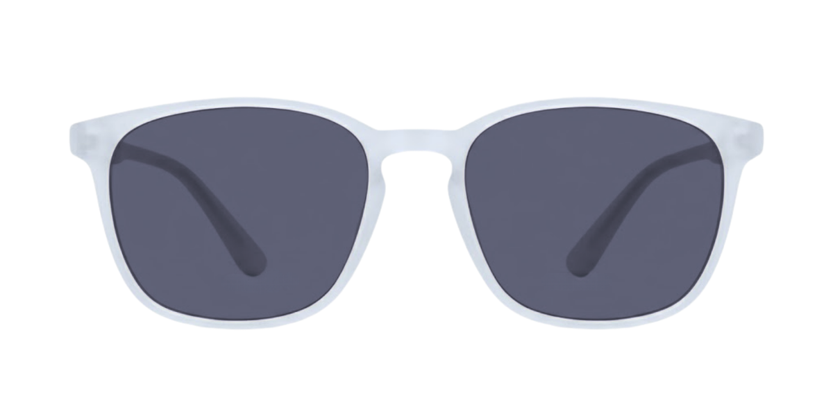 White Full Rim Round Magneto Eyeglasses