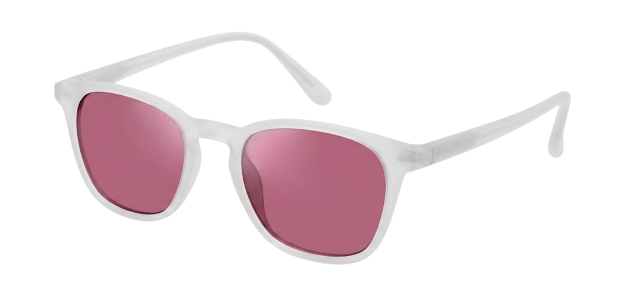 White Full Rim Round Magneto Eyeglasses