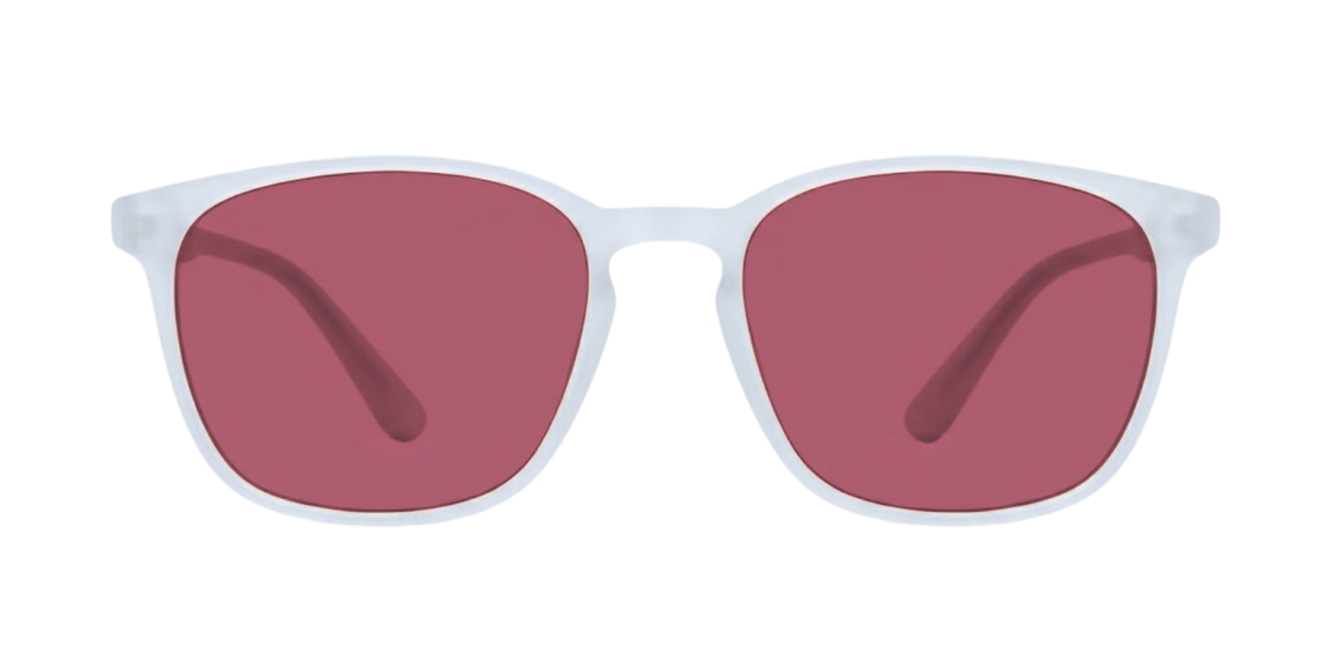 White Full Rim Round Magneto Eyeglasses