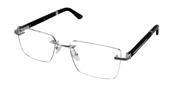 Rimless Rectangle Premium Eyeglasses