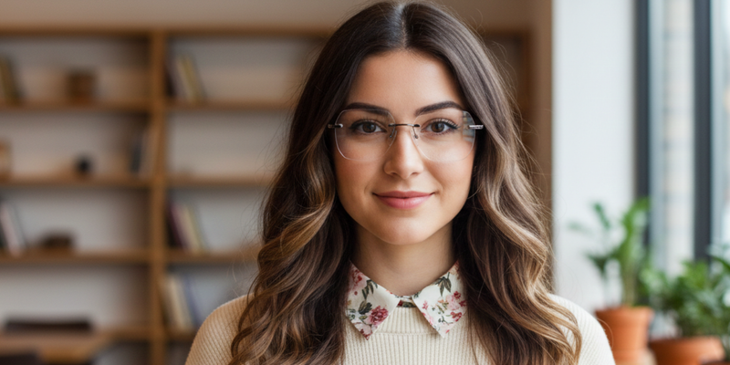 Rimless Cat Eye Premium Eyeglasses