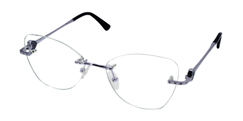 Rimless Cat Eye Premium Eyeglasses