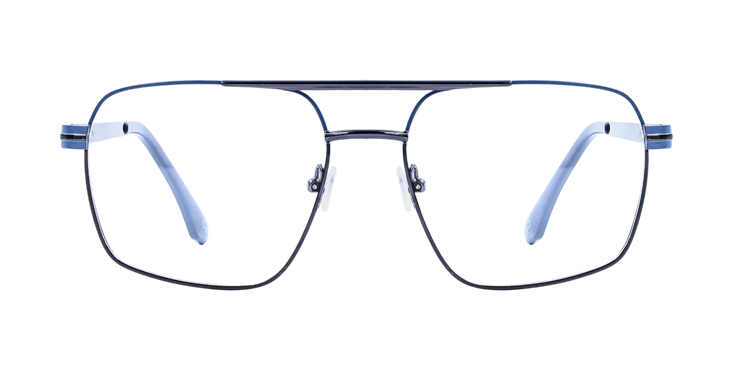 Full Rim Double Bridge Square Classic Eyeglasses