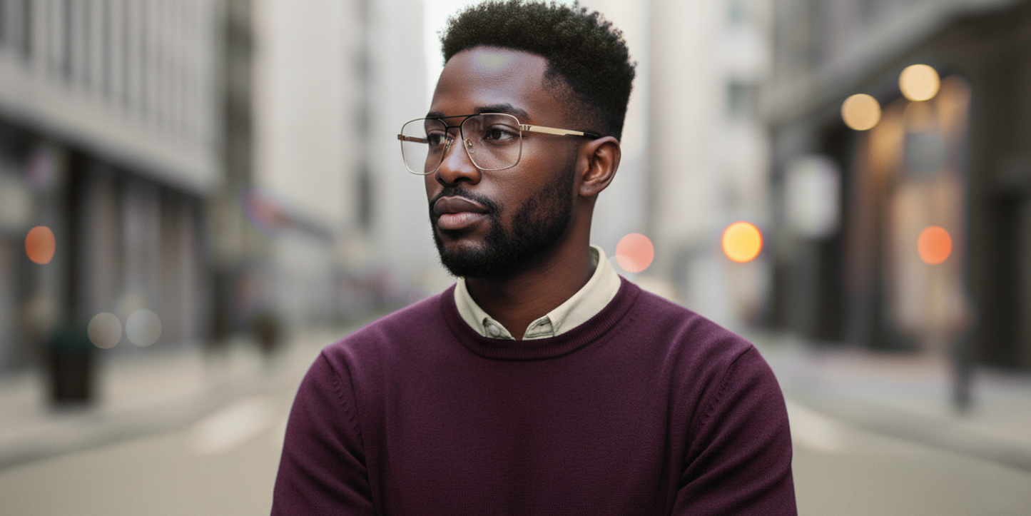 Full Rim Double Bridge Rectangle Classic Eyeglasses