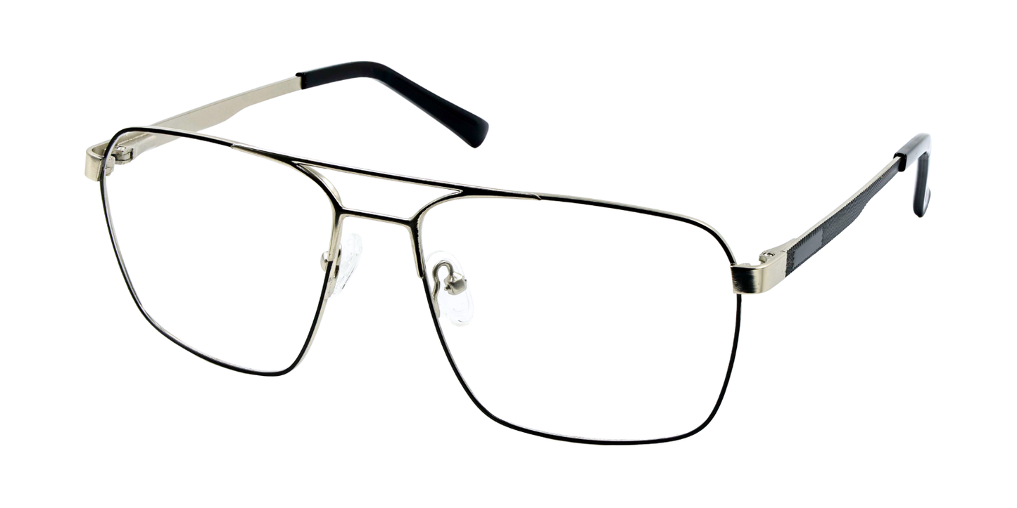 Full Rim Double Bridge Rectangle Classic Eyeglasses