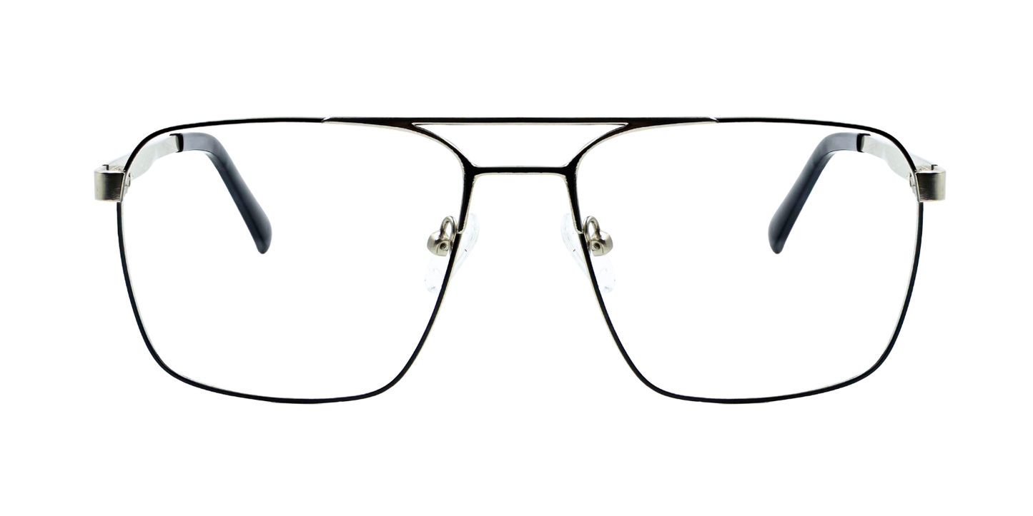 Full Rim Double Bridge Rectangle Classic Eyeglasses