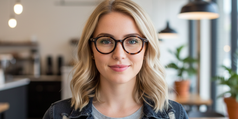 Full Rim Round Premium Eyeglasses