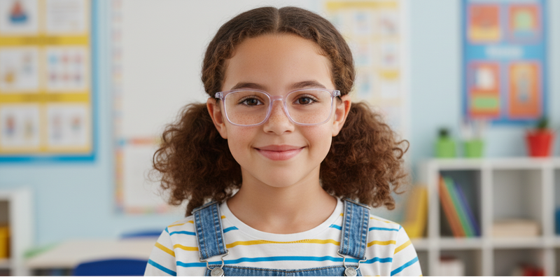 Full Rim Rectangle Magneto Premium Kids Eyeglasses