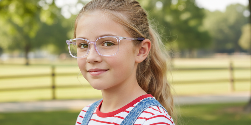 Full Rim Rectangle Magneto Premium Kids Eyeglasses