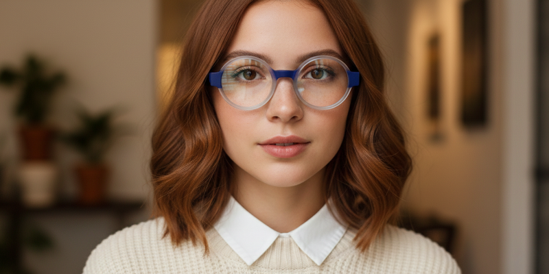 Full Rim Round Premium Eyeglasses