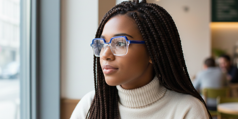 Full Rim Geometric Premium Eyeglasses