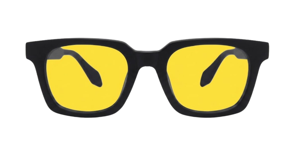 Black Full Rim Rectangle Magneto Eyeglasses
