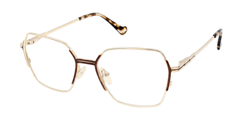 Fashionista Aura  ch9022 - Gold/Brown Frame