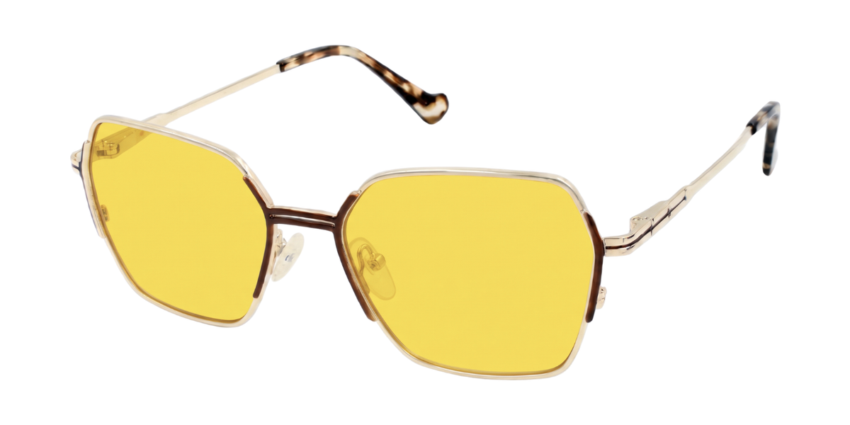 Fashionista Aura  ch9022 - Gold/Brown Frame