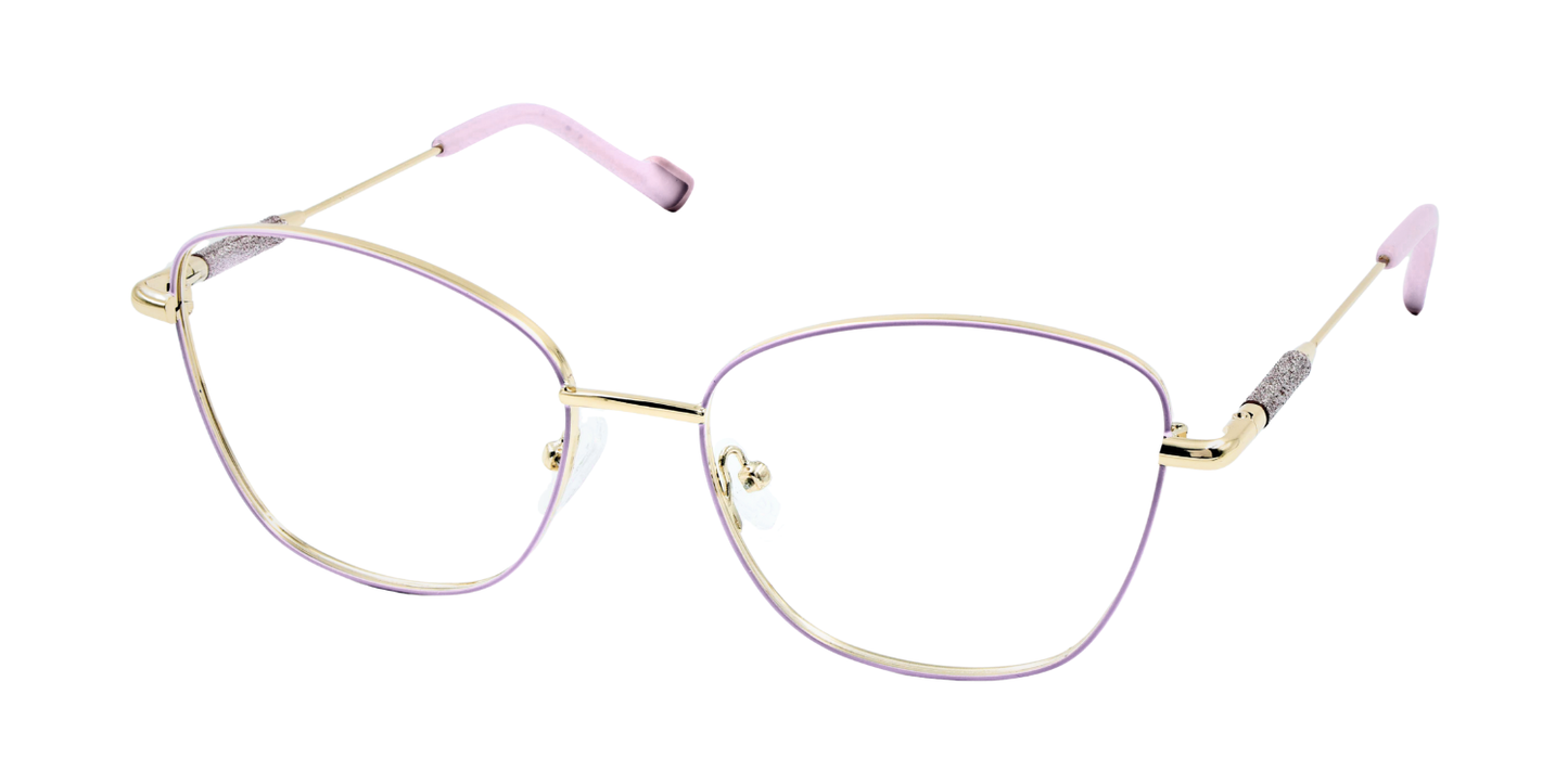 Full Rim Cat Eye Classic Eyeglasses with Sparkling Temple