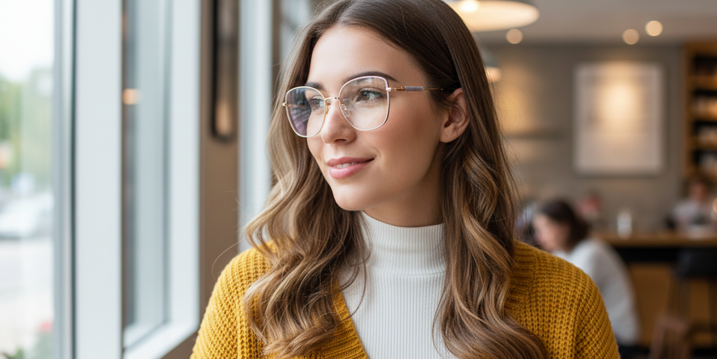Full Rim Cat Eye Classic Eyeglasses with Sparkling Temple