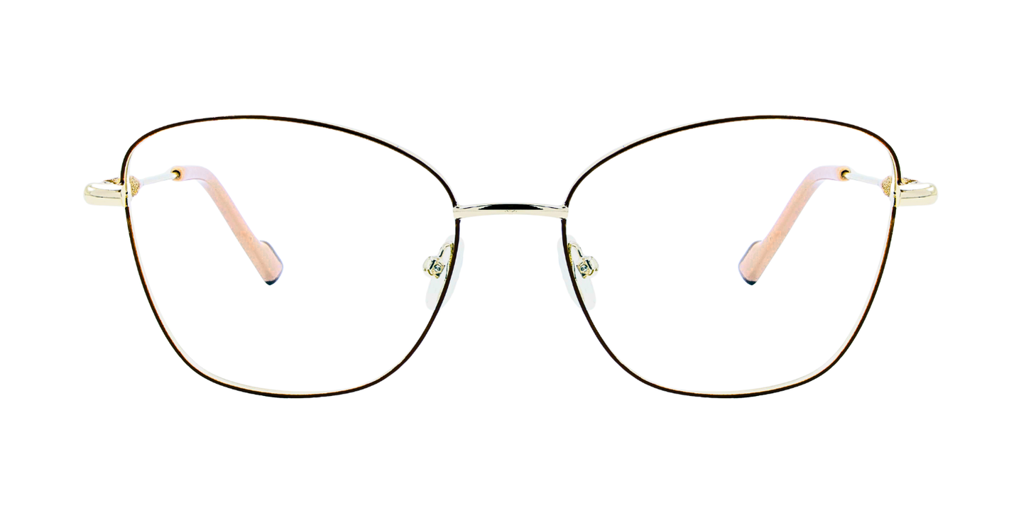 Full Rim Cat Eye Classic Eyeglasses with Sparkling Temple
